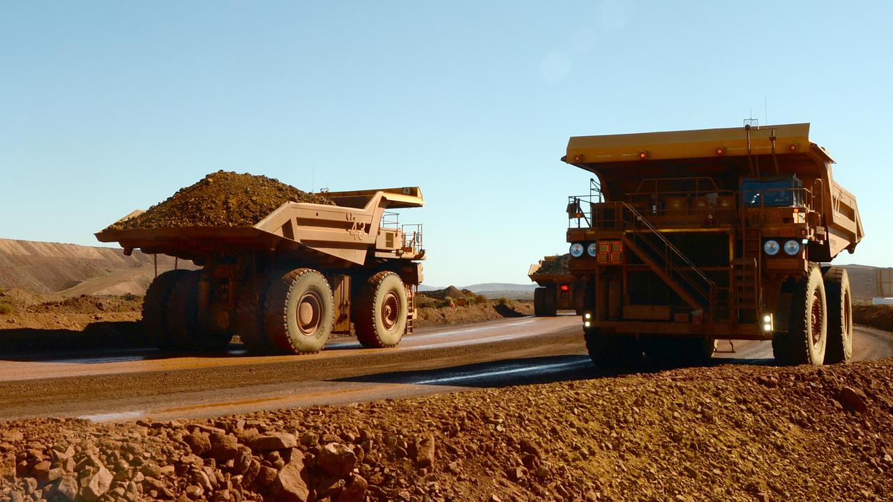 Treasury is still expecting the iron ore price to hit $US55 per tonne in the next year.