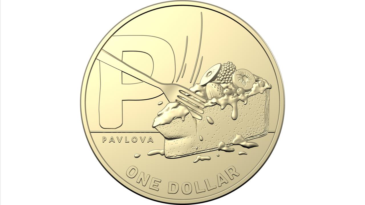 P is for Pavlova in a new coin collection from Australia Post and the Royal Australian Mint.