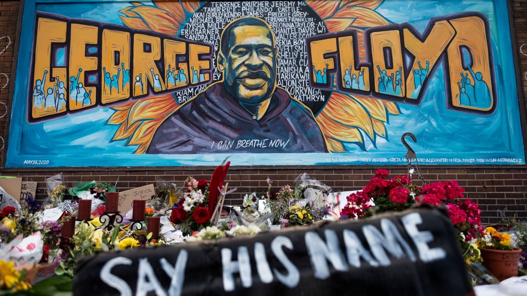 Year of reckoning: A memorial to George Floyd close to where he was murdered by Officer Derrick Chauvin in Minneapolis on Memorial Day 2020 is just one sign of the impact of his death on Americans. Stephen Maturen/Getty Images