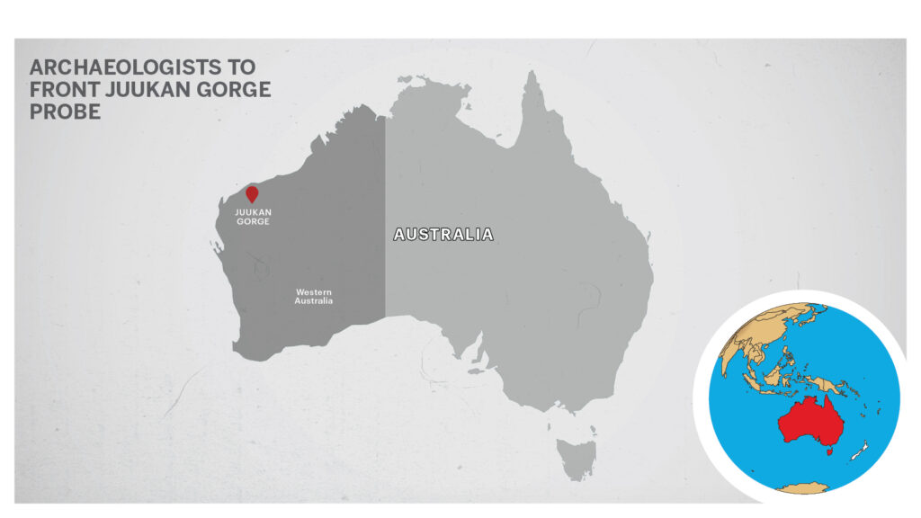 Map of Juukan Gorge Australia