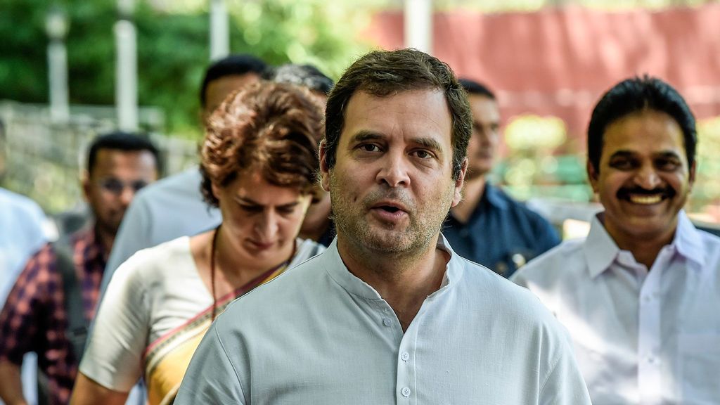After blocking the official accounts of Congress leader Rahul Gandhi and other senior party leaders, Twitter has also blocked the official handle of the Indian National Congress (INC) for violating rules of the microblogging site. (Atul Loke/Getty Images)
