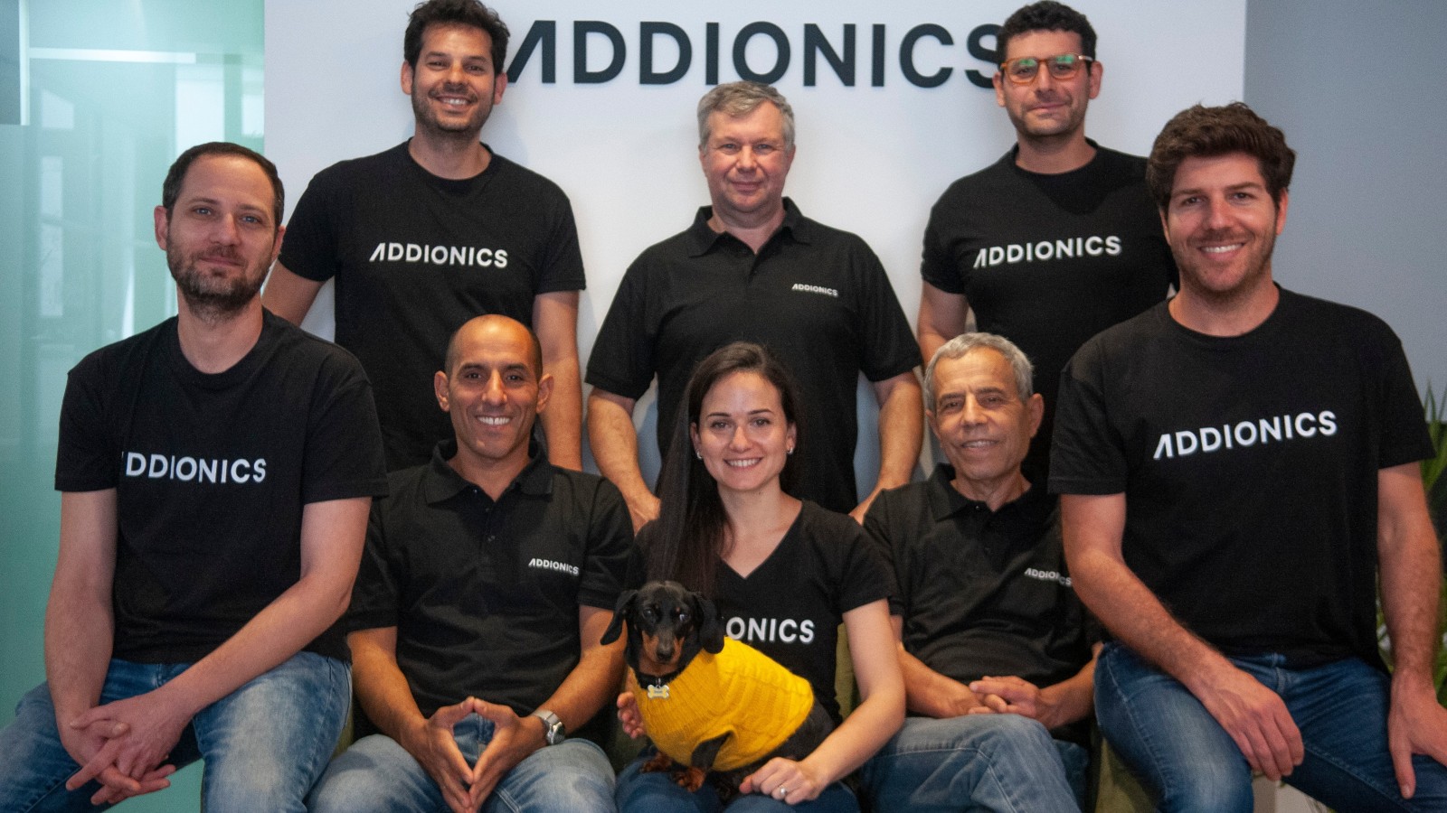 The Addionics team. “It’s a very ambitious goal, to change the architecture of batteries, which hasn’t been changed in the last 30 years,” says CEO Moshiel Biton. (Courtesy of Addionics)