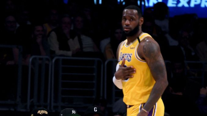 By virtue of a 106-100 loss to the New York Knicks on Tuesday night, with LeBron James missing in action, the Lakers will celebrate Thanksgiving Day as one of the Western Conference’s non-winning teams. (Harry How/Getty Images)