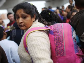 A migrant mother waits to ask for asylum in the U.S. on June 21, 2018, in Tijuana, Mexico. Under the Trump Administration's zero tolerance immigration policy, U.S. Attorney General Jeff Sessions said domestic and gang violence in immigrants' country of origin would no longer qualify them for political asylum status. (Mario Tama/Getty Images)