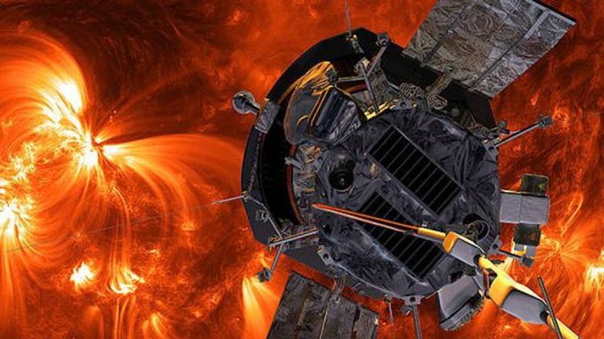 The Parker Space Probe, the fastest man-made object ever built, will continue to orbit the sun until 2025. It is collecting data on the outer corona of the sun and the dynamics of solar wind, all while surviving the impact of dust produced by comets and asteroids. (NASA)