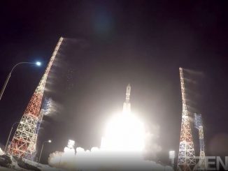 The latest launch of the Angara-A5 rocket from the Plesetsk cosmodrome in Russia. (Russian Ministry of Defense/Zenger)