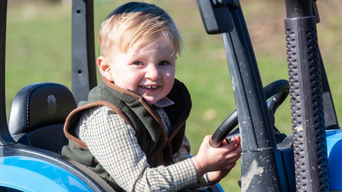 The tractor obsessed fifth generation farmer who is taking social media by storm- at just three years old. (Lee Mclean/Zenger)