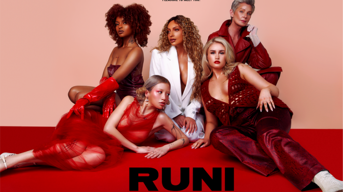 Runi CEO Felicia Hershenhorn surrounded by company models, hopes to promote a healthy approach to sex with her brand. (Alanka)