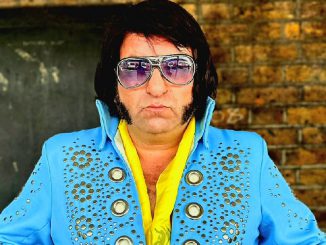 Former bus inspector David Black, 52, spends $12k of his money on Elvis Presley outfits and singing lessons to fulfill his dream of becoming an impersonator. Black dreamed of being Elvis at the age of 10. DAVID BLACK/SWNS TALKER