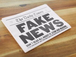 A newspaper that is titled Fake News in terms misinformation. Artificial intelligence is gearing up to capture misinformation including fact-checking and verified sources. MERRIAM-WEBSTER/METANEWS