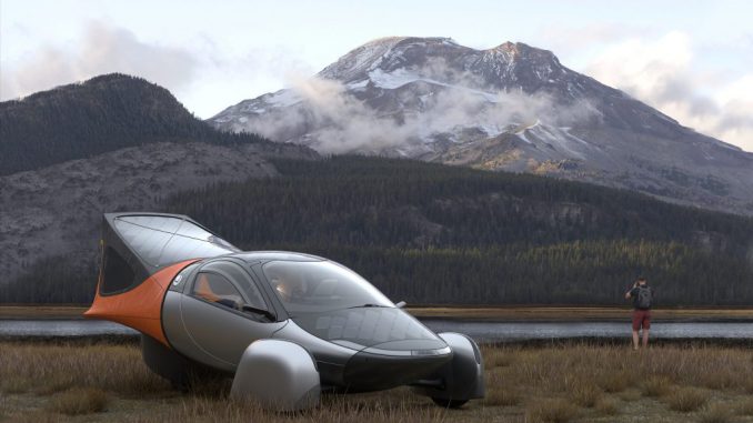 A sci-fi-style electric vehicle has launched that's entirely powered by the sun. The firm says the Launch Edition, announced this month, has the longest range of any production vehicle, with up to 1,000 miles per charge and the ability to travel up to 40 miles a day on free power from its integrated solar panels. APTERA/SWNS TALKER