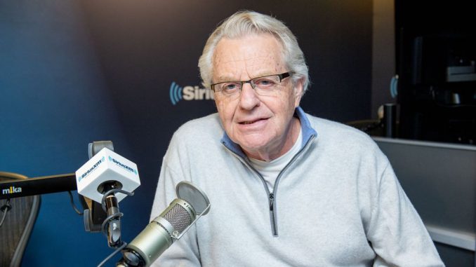 The late-Jerry Springer visited SiriusXM Studios on February 25, 2020, in New York City. Springer died in his home in Evanston, Illinois after months of battling pancreatic cancer. ROY ROCHLIN/JNS
