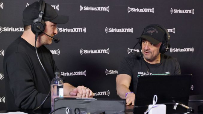 (L-R) Host Mark Zito and Gary Vee attend SiriusXM At Super Bowl LVII on February 10, 2023, in Phoenix, Arizona. Vaynerchuk hosted VeeCon 2023 in Indianapolis, Indiana at Lucas Oil Stadium. CINDY ORD/BENZINGA