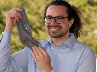 strongSmartSocks creator Dr. Zeke Steer. It would allow carers to identify when vulnerable people are in distress. STMONICA/UNIVERSITY OF EXETER/MILBOTIX/SWNS/strong