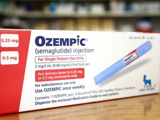 Boxes of the diabetes drug Ozempic rest on a pharmacy counter in April 2023 in Los Angeles, California. Ozempic was originally approved by the FDA to treat people with Type 2 diabetes-who risk serious health consequences without medication. In recent months, there has been a spike in demand for Ozempic, or semaglutide, due to its weight loss benefits, which has led to shortages. Some doctors prescribe Ozempic off-label to treat obesity. MARIO TAMA/GETTY IMAGES.