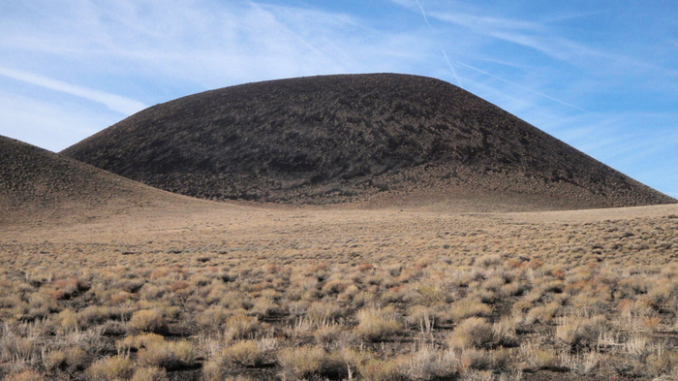 The U.S. southwest is riddled with dead volcanoes, like Marcath volcano in Nevada, known as “monogentic” because they erupt only once. Researchers say that new volcanoes could emerge from the vast volcanic fields at any time. (Greg Valentine/Zenger)