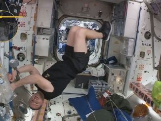 U.S. Army astronaut Drew Morgan exercises in space. According to a new study, microgravity causes more errors in DNA replication, which will lead to premature aging and other negative health effects for astronauts. (U.S. Army/Zenger)