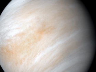 NASA's Mariner 10 spacecraft produced an image of Venus, which is about the size of Earth. Wrapped in dense, acidic clouds, Venus is intensely hot and has a crushing atmospheric pressure. A new study suggests that ammonia detected in the atmosphere could come from life forms in the clouds. (NASA/JPL)