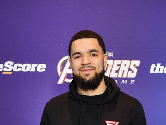It's hard not to be impressed with what Fred VanVleet has done, taking on the leadership role, operating as a beacon of accountability for on-court matters — and a beacon of hope off of it. (George Pimentel/Getty Images for Disney Studios)