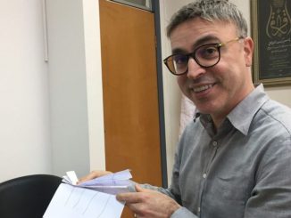 Prof. Hossam Haick in his office at the Technion Israel Institute of Technology in Haifa. (Diana Bletter)