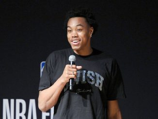 Scottie Barnes of the Toronto Raptors makes the BasketballNews.com list of top five rookies this season, with his most notable skill being offensive rebounding. (Sonia Recchia/Getty Images)