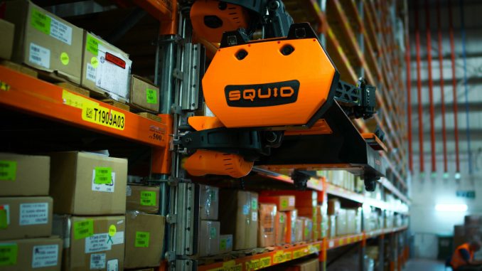BionicHIVE’s robot works autonomously to pick, sort and replenish stock in warehouses. (Photo courtesy of BionicHIVE)