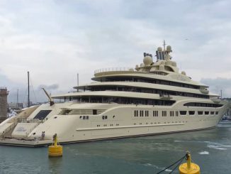 Russian super yacht 'Dilbar' banned to leave Hamburg port due to sanctions. (Zenger).