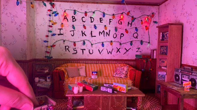 An artist has created a lifelike miniature Stranger Things house. (Bridget McCarty/Zenger)