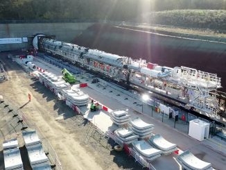 A huge tunneling machine called Dorothy digging underneath ancient woodland as the HS2 rail project goes full-speed ahead, on July 22, 2022. HS2 is the largest infrastructure project in Europe and is meant to connect northern cities with London and Europe. (HS2, SWNS/Zenger)