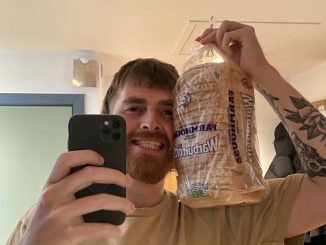 Christopher Gribben, who claims is the 'king of sandwiches' poses in an undated photo. Gribben tastes utterly bizarre combinations - like Pot Noodle and Doritos - and has never been afraid to experiment with unusual flavors. (Christopher Gribbin,SWNS/Zenger)