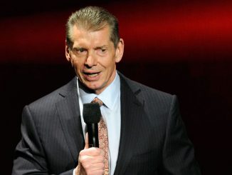 WWE Chairman and CEO Vince McMahon speaks at a news conference announcing the WWE Network at the 2014 International CES at the Encore Theater at Wynn Las Vegas on January 8, 2014, in Las Vegas, Nevada. McMahon's return to the board of director to lead the potential sale of the company. ETHAN MILLER/BENZINGA