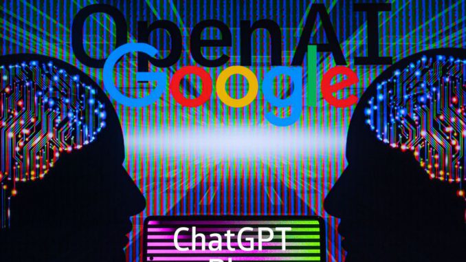 Google - OpenAI displayed on screen with ChatGPT on mobile seen in this photo illustration. On 17 February 2023 in Brussels, Belgium. Elon Musk has warned about the use of AI and relying on the technology that could be a potential threat to humanity. JONATHAN RAA/METANEWS