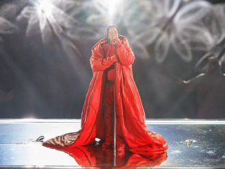 Rihanna performs at halftime during Super Bowl LVII between the Philadelphia Eagles and the Kansas City Chiefs on Sunday, February 12th, 2023 at State Farm Stadium in Glendale, AZ.ADAM BOW/GETTY IMAGES