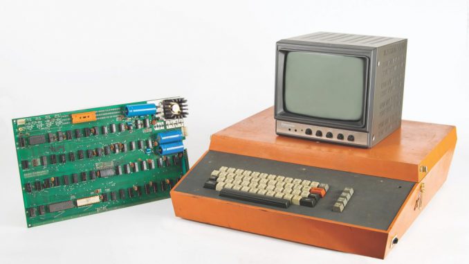 The fully functional Apple-1 Computer. (RR Auction via SWNS)