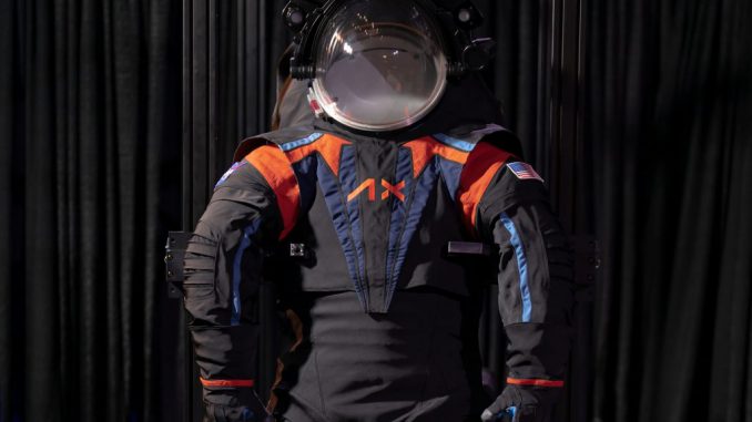 strongThe spacesuit the first astronaut back on the Moon will wear. AXIOM SPACE/SWNS/strong