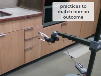 The robot in action. Robots could soon be tidying up our messy bedrooms, according to new research. PHOTO BY DR.DEEPAK PATHAK/YOUTUBE