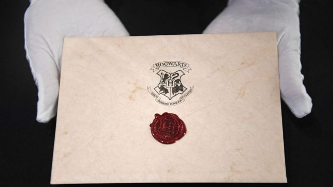 Hogwarts Acceptance Letter  2001, original production made letter