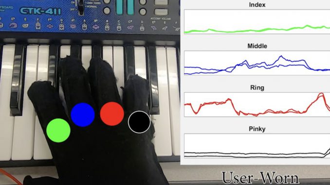 The soft robotic glove was programmed to feel the difference between correct and incorrect versions of the well-known tune, Mary Had a Little Lamb, played on the piano. PHOTO BY FAU CECS/SWNS 