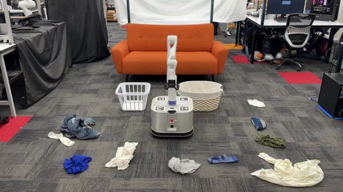 strongTidyBot was developed by researchers at Princeton University. Useful demonstrations have included sorting laundry into lights and darks, identifying recyclable drink cans and putting items where they belong, by the TidyBot. PRINCETON UNIVERSITY/SWNS/strong