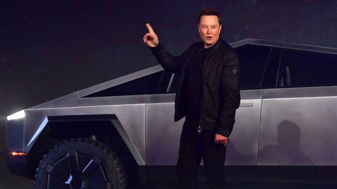 One of the most highly anticipated vehicle launches, the first Tesla Inc  Cybertruck, has taken a step closer to reality as it rolled off the production line. J. BROWN/GETTY IMAGES 