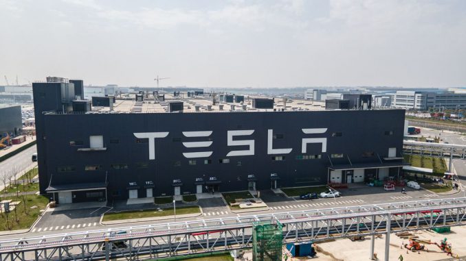 Tesla Inc was plunging more than 8% on Thursday, receiving a bearish reaction to its second-quarter financials, despite beating expectations. XIAOLU CHU/GETTY IMAGES 