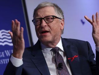 Bill Gates speaks during an event in Washington, DC in February 2023. Gates has announced the launch of his new podcast series, “Getting Unconfused with Bill Gates.” (Alex Wong/Getty Images)