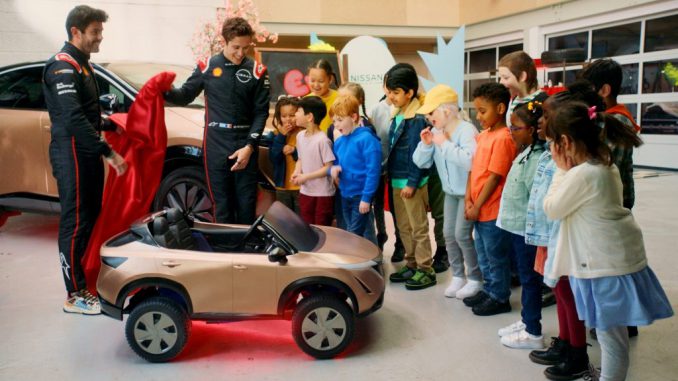 strongRacing cars of the future will be able to fly, swim underwater and change color on the go according to children. A group of UK-based 1,000 kids, aged six to 10, were asked what they think motorsports will look like in 2043, with some believing the high-tech vehicles will be able to leap over other cars to avoid crashes. NISSAN/SWNS/strong