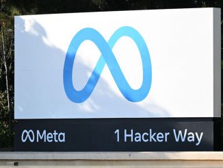 strongMeta (Facebook) sign is seen at its headquarters at Menlo Park in California, United States, on August 5, 2023. The Ministry of Digital Economy and Society (DES) of Thailand has issued a severe warning to Meta, requesting that the social media firm solve the numerous fraudulent cryptocurrency investment scams that are being spread on its Facebook platform. TAYFUN COSKUN/ANADOLU AGENCY/GETTY IMAGES/strong