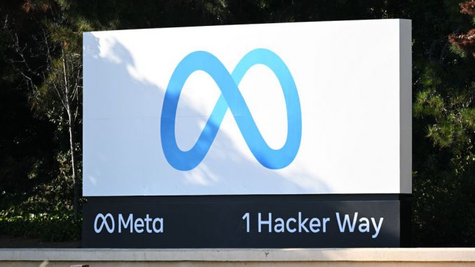 strongMeta (Facebook) sign is seen at its headquarters at Menlo Park in California, United States on August 5, 2023. Facebook's Privacy Center contains a recently announced privacy feature that explicitly covers Generative AI Data Subject Rights. Nevertheless, it only applies to what Meta refers to as third-party data acquired from outside sources through data scraping, purchases, or license agreements. TAYFUN COSKUN/ANADOLU AGENCY/GETTY IMAGES/strong