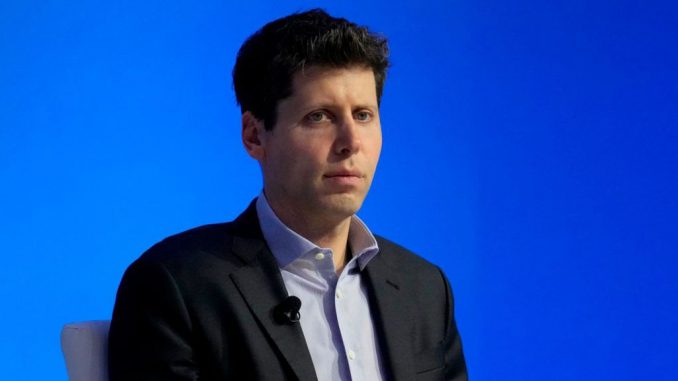 Former Open AI CEO Sam Altman at the Asia-Pacific Economic Cooperation CEO Summit in San Francisco, California, November 16, 2023. Both Altman and Greg Brockman have been scooped up by Microsoft in a shock announcement by its CEO Satya Nadella. ERIC RISBERG/AP 